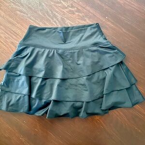 Women’s Altar'd State Revival Black Tiered Ruffle Layer Tennis Skort